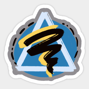 Artistic triangle Sticker